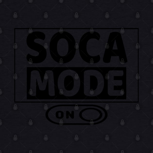 Soca Mode Brand Logo in Black Print - Soca Mode by Soca-Mode